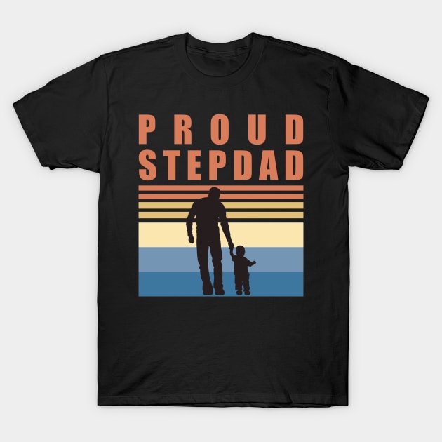 Proud Stepdad - Fathers Day T-Shirt by DPattonPD